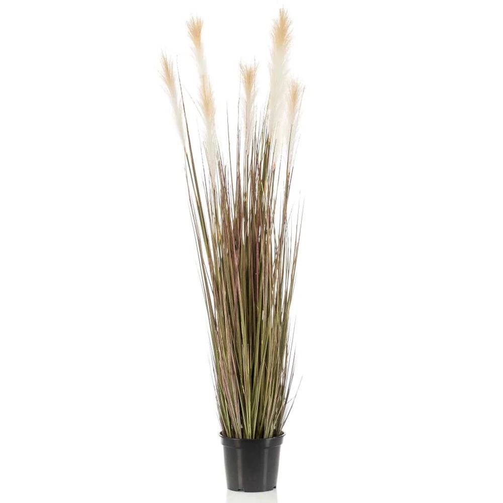 Emerald Herbe De Pampa Artificielle 120 Cm En Pot En Plastique 4 Emerald Herbe De Pampa Artificielle 120 Cm En Pot En Plastique – Image 2