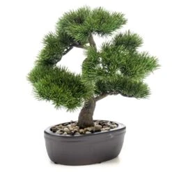 Emerald Bonsaï Pinus Artificiel Sur Plaque Marronne 32 Cm -Jardinoux Soldes Magasin 1494fc39eeb016f4