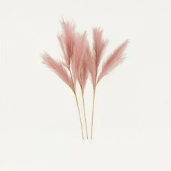 Plumeau Artificiel Violet 110cm Lot De 3