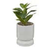 ATMOSPHERA Plante Verte Artificielle Pot En Céramique H 30 Cm