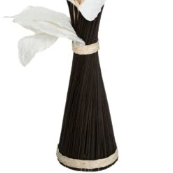 ATMOSPHERA Fagot De Fleurs Et Tiges Séchées Blanc Et Noir D. 36 X H. 100 Cm -Jardinoux Soldes Magasin 64821bbb535164.87538122