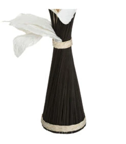 ATMOSPHERA Fagot De Fleurs Et Tiges Séchées Blanc Et Noir D. 36 X H. 100 Cm -Jardinoux Soldes Magasin 64821bbb56ae32.08952983