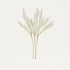 Plumeau Artificiel Crème 110cm Lot De 3